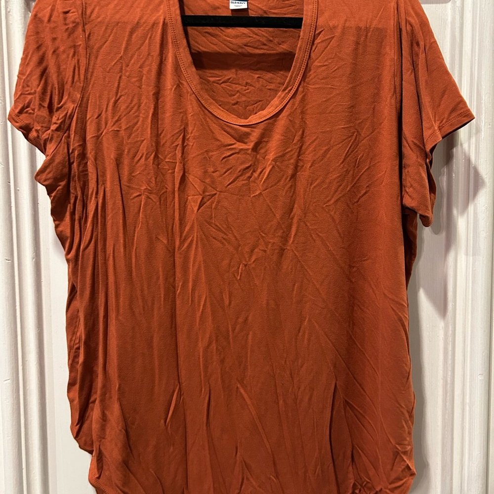 Old Navy Women's Tunic Top - Rust Orange